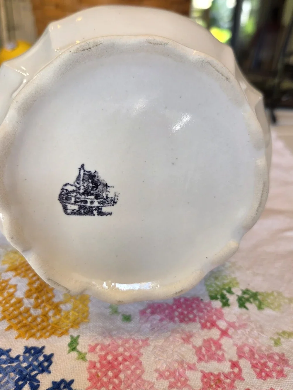 3 Pc. House of Webster Briar Rose Biscuit And Cream Set Farmhouse Granny Chic
